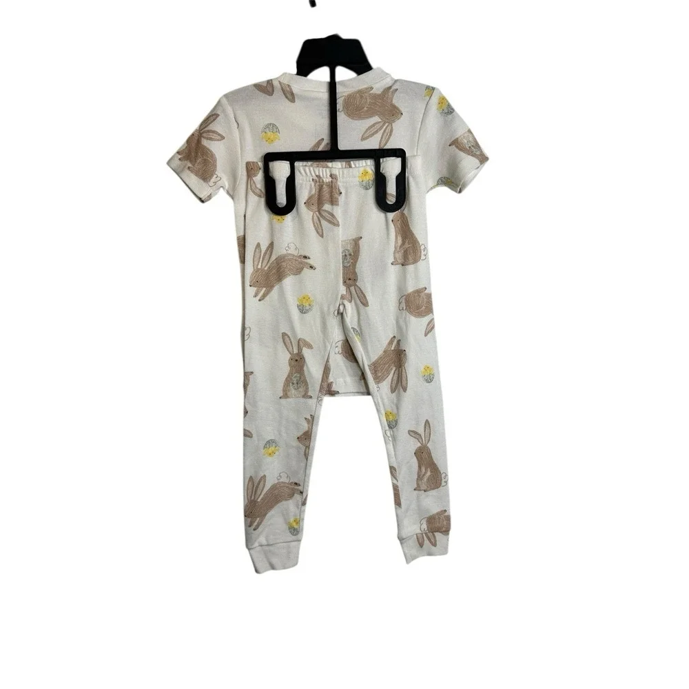carters child of mine‎ toddler boys pajamas size 3T bunny short sleeve pants
